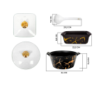 SM89 Hitam Prasmanan Ivana dengan Motif Marmer